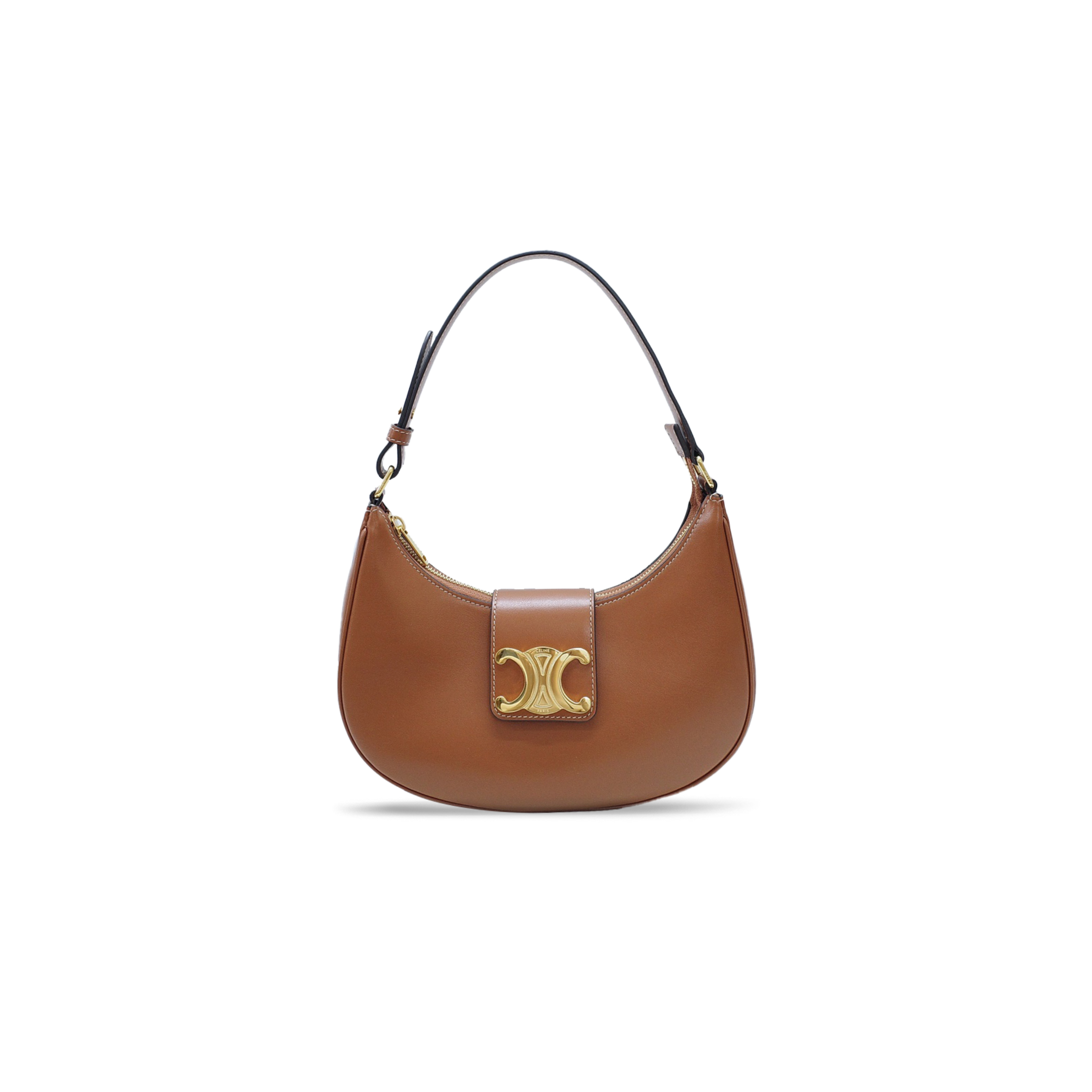 CELINE MEDIUM AVA TRIOMPHE BAG IN TRIOMPHE COWHIDE 114492BZJ.04LQ (23*13.5*6cm)